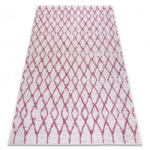 My carpet company kft My Carpet Company Fonott Sizal Sion 22129 Lapos Szövött Ecru/Fukszia 80x150 cm Szőnyeg