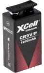 XCell 9V-os elem, lítium, 9V, 1200 mAh, XCell ER9V/P 6LR61, 6LR21, 6AM6, 6LP3146, MN1604, A1604, E Block, LR22 (138482) (138482)