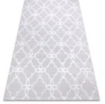 My carpet company My Carpet Company Modern Mefe 8504 Virágok Szürke/Fehér 80x150 cm Szőnyeg