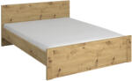 TEMPO KONDELA Ágy, 160x200, Artisan Tölgy, Airon - fizz