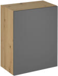 Tempo Felső Szekrény, Artisan Tölgy/Szürke Matt, Univerzális, Langen G60