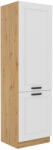 Tempo Szekrény Beépített Hűtőhöz, Artisan Tölgy/Fehér, Lula 60 Lo-210 2F