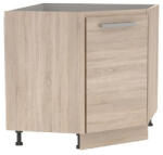 Tempo Alsó Sarokszekrény, Tölgy Sonoma, Univerzális, Nova Plus NOPL-065-Rs