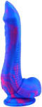 F*ck My Color Inkipus - dildo cu testicule - silicon - 18cm - albastru-roz (3662811277155) Dildo