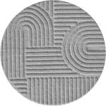 Ay Art 1121 160x160 cm Ezüst Shaggy Kör Szőnyeg