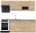 Tempo Konyhabútor 2, 4 m, Tölgy Sonoma, Nova Plus