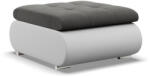 Greensite Tokio Puff, Bársony + Műbőr, Szürke - Fehér - fizz