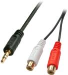 Lindy 35678 audio kábel 0, 25 M 2 x RCA 3.5mm Fekete, Vörös, Fehér (35678) (35678)