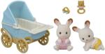 EPOCH Familia Sylvanian Iepuri gemeni de ciocolată cu cărucior (10395432) Figurina