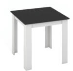TEMPO KONDELA ÉtKerekezőasztal, Fehér/FeKerekete, 80x80 cm, Kerekraz