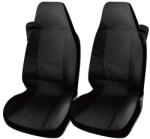  2db-os személy és teherautó üléshuzat - fekete mintás, biztonsági öv kialakítással