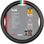 LAMPA műbőr kormányvédő olasz zászló betéttel - M - 44-46cm