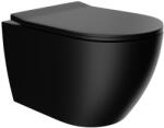 Welland Primo Tornado fali WC csésze + soft-close slim WC ülőke - fekete