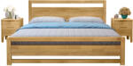 TEMPO KONDELA Franciaágy, 160x200, Masszív Fa, Természetes, Sheila - fizz