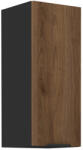 Tempo Felső Szekrény, Okapi Dió/Fekete, Menzo 30 G-72 1F