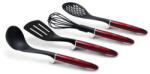 Berlinger Haus Metallic Line 4 részes nylon konyhai eszköz készlet, burgundy/fekete (BH-6235)