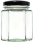  Befőttes üveg HATSZÖGLETŰ 45 ml, TETŐVEL (240 db/karton) (PE-7749)