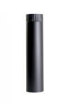  Füstcső 1000 mm fekete fi 120 mm 0, 6mm falvastagság (13655) (PE-7040)