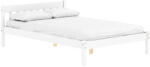 TEMPO KONDELA Ágy Ráccsal, Fehér, Fenyőfa, 140x200, Mavil - fizz
