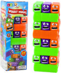 LEAN Toys Torony Játék 24 Blokkok Smileys Színes