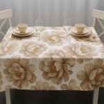 Pucioasa Fata de masa din bumbac teflonat 140x180 cm, floral bej Fata de masa