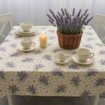 Pucioasa Fata de masa din bumbac teflonat 140x180 cm, lavanda mov Fata de masa