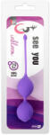See You Gésa golyók, See You, In Bloom Duo Balls, 2, 9 cm, lila, szilikon, vízálló, belső súlygolyókkal, húzózsinórral, 60 g, kezdőknek is