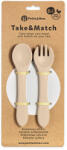 Petite&mars Szilikon evőeszközök TAKE&MATCH Desert Sand 6m+