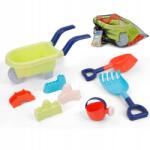 Woopie Nagy Homokozó Szett Talicskában Lapát Gereblye Formák Locsolókanna 8 db-os (5904326943506)