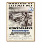  Mercedes-benz Verseny Német Poszter Dekoráció A3 (Samochody Auta Wyścigówki)