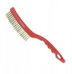 Dedra Drótkefe 3 soros, sárgaréz, 340mm, műanyag nyél (2003P)