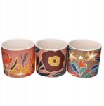 1Control Virágokkal díszített kerek virágtartó 13, 5x13, 5x12cm