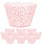 PartyPal Rózsaszín csipkés írószertartó (P511454)