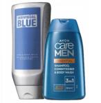 Avon Szett Férfi gél Individual Blue Sampon, Kondícionáló, Gél Essential 3az1ben (51268)