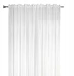  Függöny kész fátyol ráncoló szalaggal 145x260 cm fehér (FL145X260T)