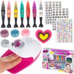 MalPlay Körömdíszítő Festő Készlet Kozmetikumok Gyerekeknek Filctollak Lámpa (108510)