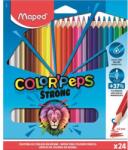 Maped Színes ceruza készlet, háromszögletű, MAPED "Color`Peps Strong", 24 különböző szín (862724)