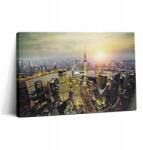 Wallfluent Fotótapéta Dolgozószobába Fa keret Sanghaj Éjszaka 30x20 cm (010030010150000074990)