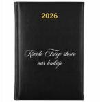 FunnyCase Naptár Fekete A5 2026 Ajándék Pedagógusnap A Te Igéd Épít minket (Kalendarz Czarny Twoje Słowo Nas Buduje)
