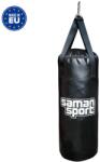 SAMAN Boxzsák, Samansport, Junior, ponyva, 80x30 cm, fekete 80 CM fekete
