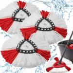 Hikey 3 x Vileda Forgó Felmosó Utántöltő Helyettesítő Megerősített Sűrű Prémium (nakładka na mopa vileda)