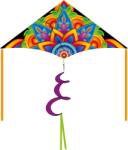 HQ Egyvonalas sárkányháló HQ Delta Szivárvány Mandala 2 m 106104 210 x 98 cm színes