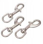  86mm-ES Rozsdamentes Csavaros Forgó Karabiner A4-ES Kötélkulcsokhoz (1db) (8303405086-001)