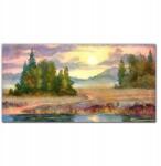 Coloray Vászonkép Akvarell fák naplemente 100x50 (010030010010000017483)