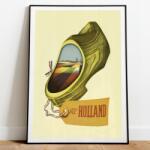  Fali poszter Hollandia Holland Járókelő A3 (Plakat Podróżniczy Podróże Vintage 37)