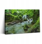 Wallfluent Canvas Fotó Vászon Étkező Tartós Fali Vízesés A Vad Dzsungelben (010030010150000276844)