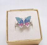  Ezüst gyűrű pillangóval MÉRET19