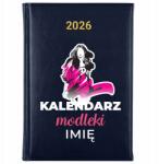 FunnyCase Könyvnaptár 2026 Modellnaptár Sötétkék Tervező Ajándék Minták (Kalendarz Granatowy KALENDARZ MODELKI)
