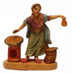 Włoska Betlehem figura 'Sült gesztenye eladó' 10cm magas figurákhoz (11144-36)