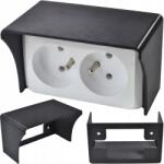 P4U Védőtető Dupla Aljzat Kapcsoló Csengő Érintkező (PRT100026-B)